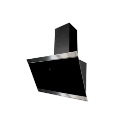 Respekta Haube Schwarz, 60 cm, EEK A++9 Leistungsstufen LED-Beleuchtung