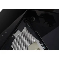 Respekta Haube Schwarz, 60 cm, EEK A++9 Leistungsstufen LED-Beleuchtung