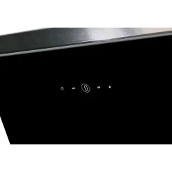 Respekta Haube Schwarz, 60 cm, EEK A++9 Leistungsstufen LED-Beleuchtung