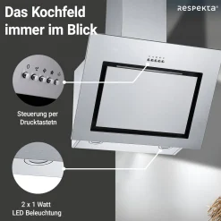 respekta Schraeghaube CH22020 IXA 60cmEdelstahl EEK B