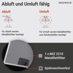 respekta Schraeghaube CH22020 IXA 60cmEdelstahl EEK B