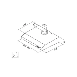 Respekta Suna Unterbauhaube DH640IXL 60 cm Edelstahl