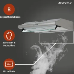 Respekta Tilla Unterbauhaube CH1259IXCN 60 cm Edelstahl