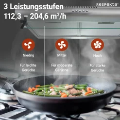 Respekta Tilla Unterbauhaube CH1259IXCN 60 cm Edelstahl