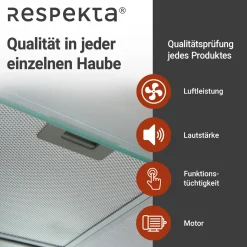 Respekta Tilla Unterbauhaube CH1259IXCN 60 cm Edelstahl