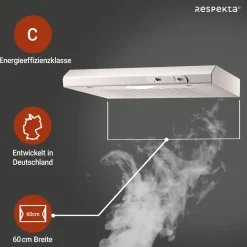 Respekta Unterbauhaube Suna DH620WL weiß 60 cm