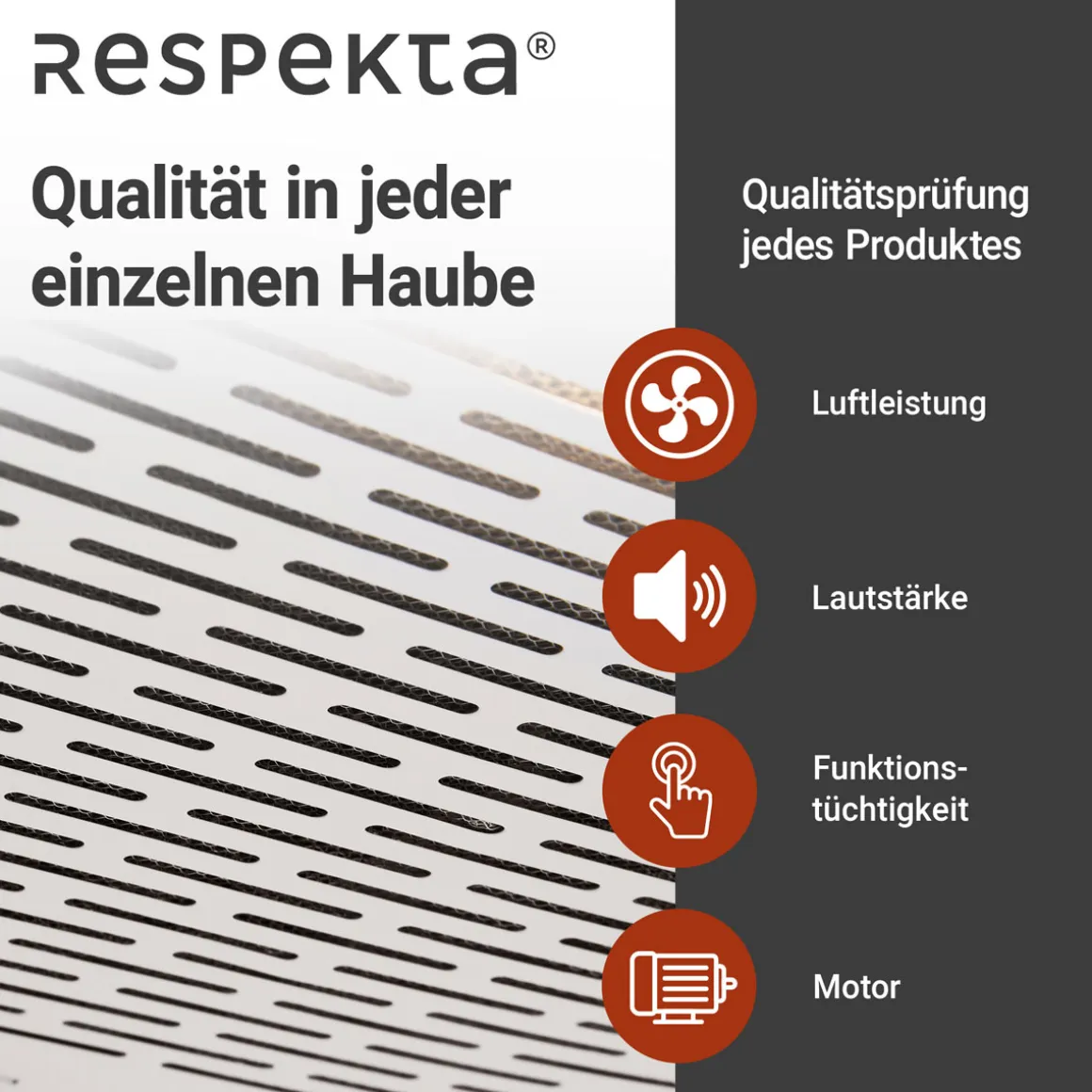 Respekta Unterbauhaube Suna DH620WL weiß 60 cm