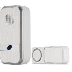 REV Ritter Funk-Gong mit Taster kompakt Orchestra Batterie 58 Melodie 150m weiß