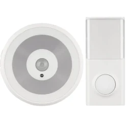 REV Ritter Funk-Gong mit Taster für Steckdosen 58 Melodien 50m weiß