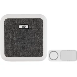 REV Ritter Funk-Gong mit Taster & Stoffbez.Orchestra für Steckdose 58 Mel.150m weiß