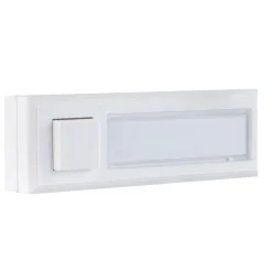 REV Ritter Klingeltaster AP/UP Kunststoff 1-fach mit Namensschild weiß