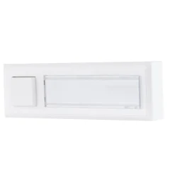 REV Ritter Klingeltaster AP/UP Kunststoff 1-fach mit Namensschild weiß