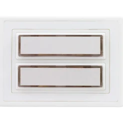 REV Ritter Klingeltaster Aufputz Kunststoff 2-fach mit Namensschild beleuchtbar weiß