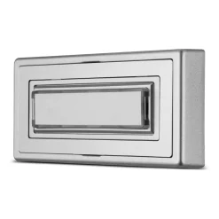 REV Ritter Klingeltaster Aufputz Kunststoff 1-fach mit Namensschild beleuchtbar silber