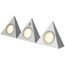 REV Ritter LED-Unterbauleuchte Trinagle Snsor 3 x 2,5W silber