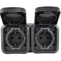 REV Ritter Steckdose AquaStorm 2-fach waagerecht