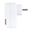 REV Ritter Steckdosenadapter mit Schalter 1fach Schutzkontakt weiß