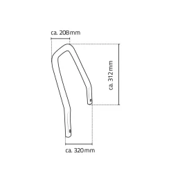 Ridder Armlehnen für Bad-Hocker Pro chrom