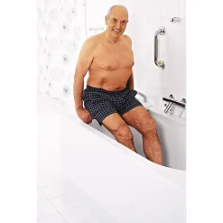 Ridder Badewannen-Brett mit Haltegriff weiß