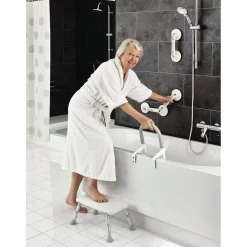 Ridder Badewannen-Einstiegshilfe mit Sauger Rob weiß