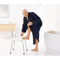 Ridder Badezimmerstuhl Sam weiss bis 150 kg