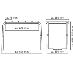 Ridder Bad-Hocker höhenverstellbar Pro natur