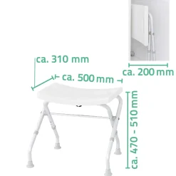 Ridder Bad-Hocker klappbar höhenverstellbar