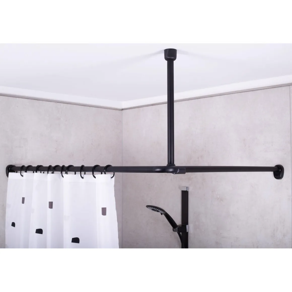 Ridder Deckenstütze Wien Durchmesser 25 mm ca 55 cm schwarz