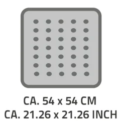 Ridder Duscheinlage 54 x 54 cm Lido schwarz