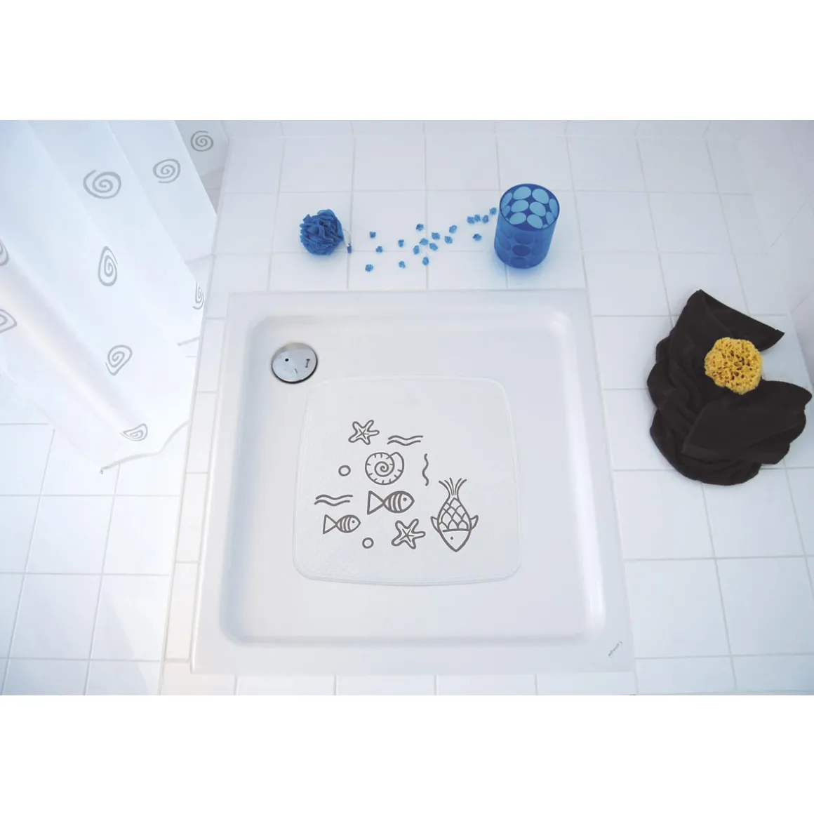 Ridder Duscheinlage ca 54 x 54 cm Neptun grau