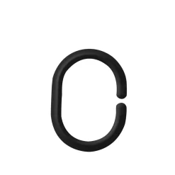 Ridder Duschvorhangringe Wien schwarz 12 Stück