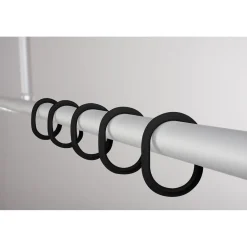 Ridder Duschvorhangringe Wien schwarz 12 Stück