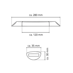 Ridder Fußstütze Lex S chrom