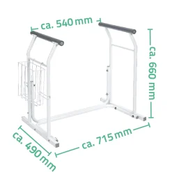 Ridder Mobile WC-Aufstehhilfe inkl Ablagekorb weiß