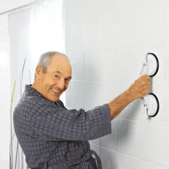 Ridder Reisesauggriff mit 2 Saugern 32 cm weiß