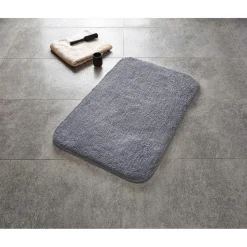 Ridder Teppich Chic 60 x 90 cm grau Polyester-Microfaser