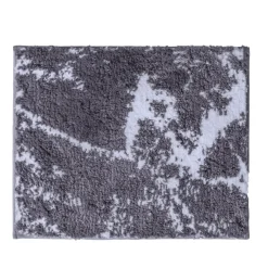 Ridder Teppich Marmor 55 x 50 cm grau-weiß Polyester-Microfaser