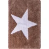 Ridder Teppich Star 60 x 90 cm weiß-beige Polyester-Microfaser