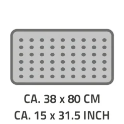 Ridder Wanneneinlage Lido 38 x 80 cm schwarz
