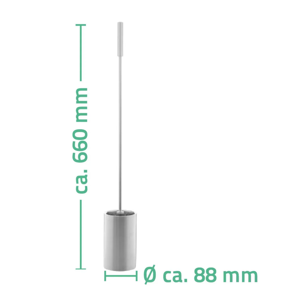 Ridder WC-Bürste mit langem Stiel Edelstahl