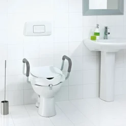 Ridder WC-Erhöhung 10 cm mit Griffen und Deckel weiß