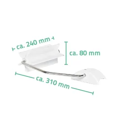 Ridder WC-Papierhalter für WC-Aufstehbügel klappbar