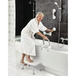 Ridder Winkel-Sauggriff mit 3 Saugern Premium 60 cm weiß