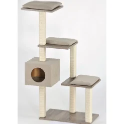 Rohrschneider Kratzbaum „Stufenboy Cosy“ Sanremodekor-Kissen, sand