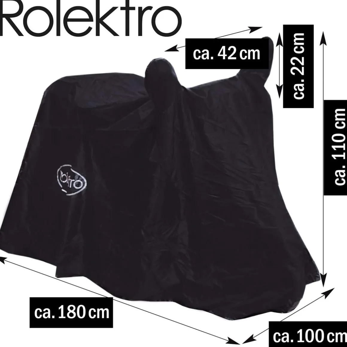 Rolektro Abdeckhülle für Trike Quad Krankenfahrstühle mit Logo