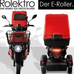 Rolektro E-Carrier „25 V.3“ Rot, mit Koffer