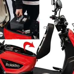 Rolektro E-Carrier „25 V.3“ Rot, mit Koffer