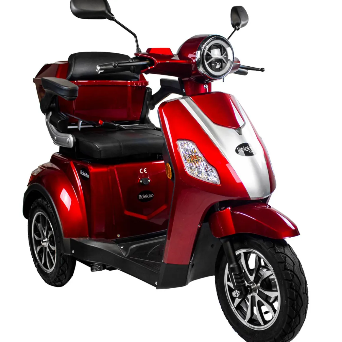 Rolektro E-Dreiradroller „25 V.3“ 1000 W, rot