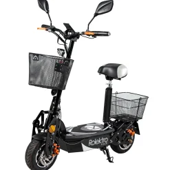 Rolektro E-Scooter „E-Joy 20“, faltbar, Schwarz