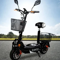 Rolektro E-Scooter „E-Joy 20“, faltbar, Schwarz
